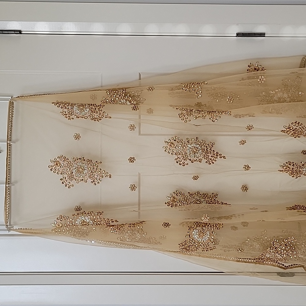 Gold Net Dupatta